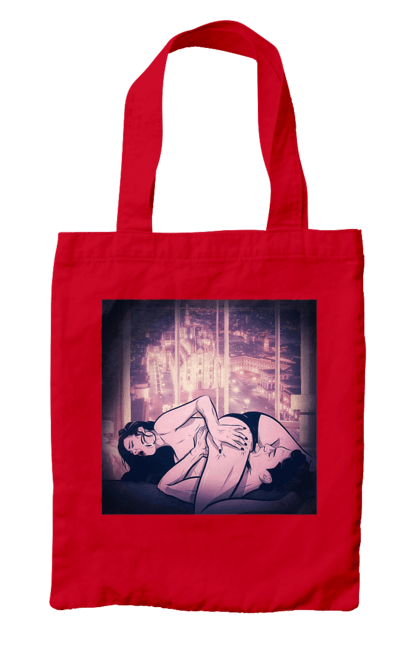 Bag with prints Adult Games Against The City. Lick, love, naked, panties. 2070702