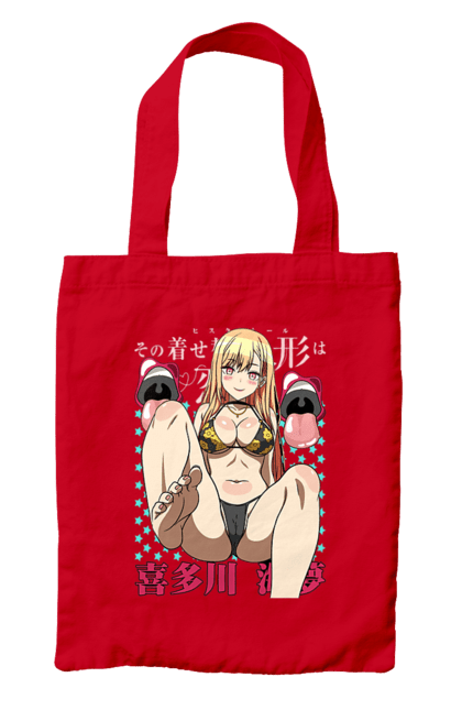 Bag with prints My Dress Up Darling. Anime, gyaru, manga, marin kitagawa, marine, my dress-up darling, porcelain doll. 2070702