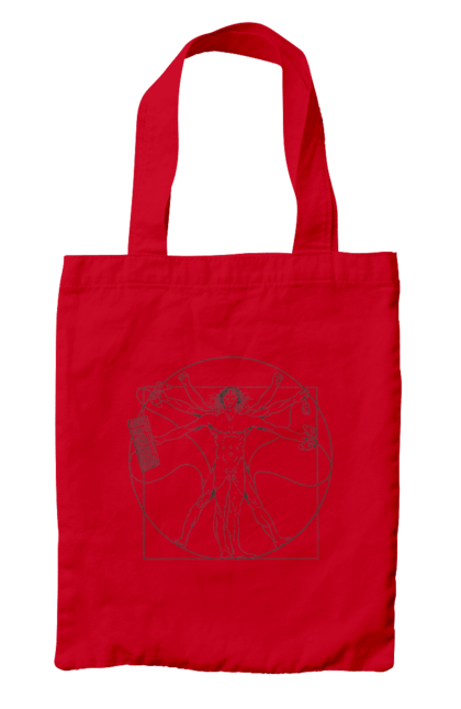 Сумка з принтом "Програміст Да Вінчі". Ай ті, айтішник, код, програміст, хакер. 2070702