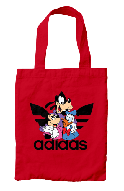 Сумка з принтом "Adidas Міккі Маус". Adidas, mickey mouse, адідас, дісней, міккі, міккі маус, мультфільм. 2070702