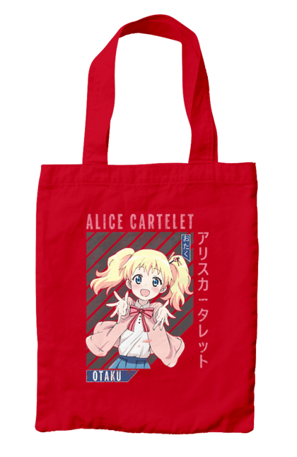 Bag with prints Kiniro Mosaic Alice Cartelet. Alice, alice cartelet, anime, gold mosaic, kiniro mosaic, kinmoza, manga. 2070702