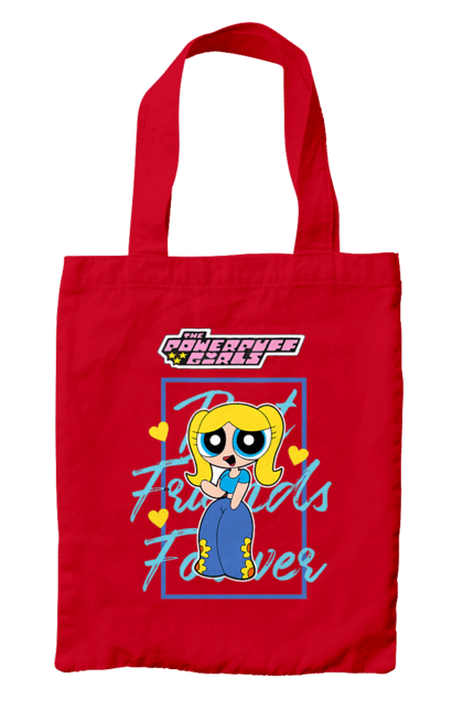 Bag with prints Powerpuff Girls Bubbles. Animated series, bubbles, cartoon network, cool girls, powerpuff girls. 2070702