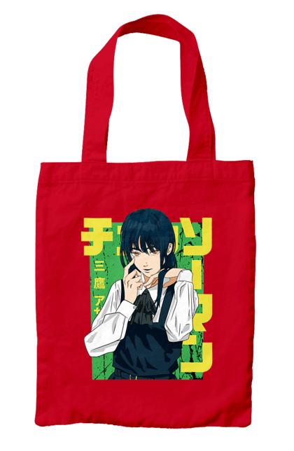 Сумка с принтом Человек Бензопила Аса. Anime, asa, chainsaw man, manga, mitaka asa, yoru, аниме, аса, аса митака, йор. 2070702