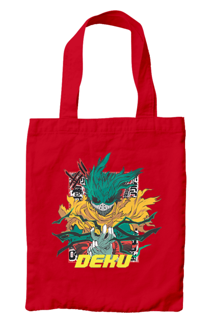 Сумка з принтом "Моя академія героїв Мідорія". Izuku, midoriya, my hero academia, аніме, ізуку мідорія, манга, мідорія, моя геройська академія. 2070702