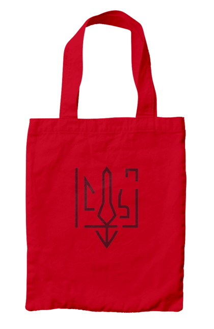 Сумка з принтом "Тризуб мінімалізм". Герб, герб україни, патріотичне, україна, українська символіка, українське. 2070702