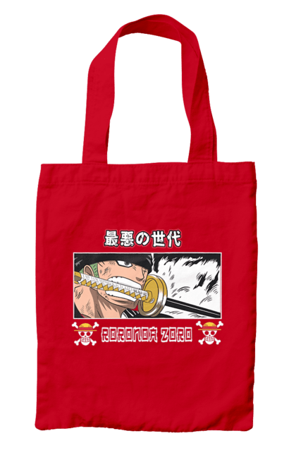 Bag with prints One Piece Zoro. Anime, manga, one piece, roronoa zoro, straw hat pirates, swordsman, zoro. 2070702