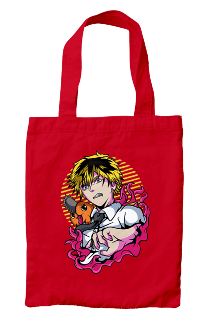 Bag with prints Chainsaw Man. Anime, chainsaw man, demon, denji, manga, pochita, shonen. 2070702