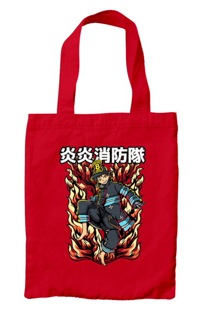 Bag with prints Fire Force Shinra Kusakabe. Anime, fire force, manga, shinra, shinra kusakabe. 2070702