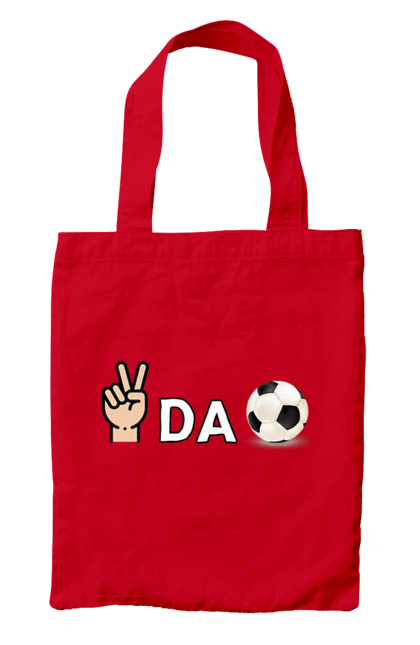 Сумка з принтом "Ребус піс да бол". Гумор, мем, писдабол, прикольна, ребус, смішна. 2070702