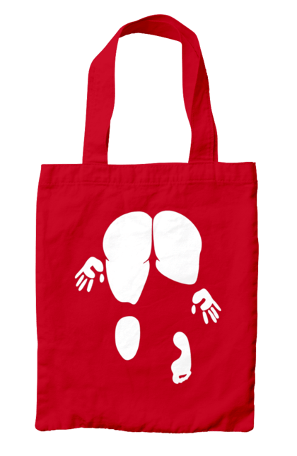 Сумка з принтом "Дівчина вид по заду". Вид з зади, вульгарна, гумор, дівчина, дівчина раком, прикольна. 2070702