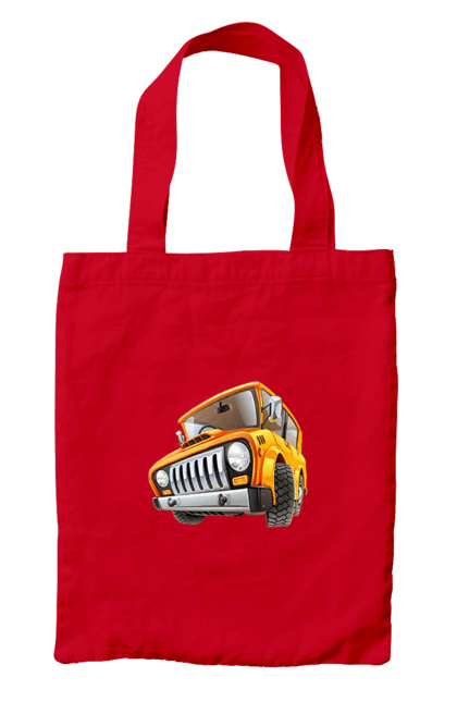 Сумка з принтом "Вантажівка". Авто, автомобіль, вантажівка, дитячий малюнок, зображення авто. 2070702