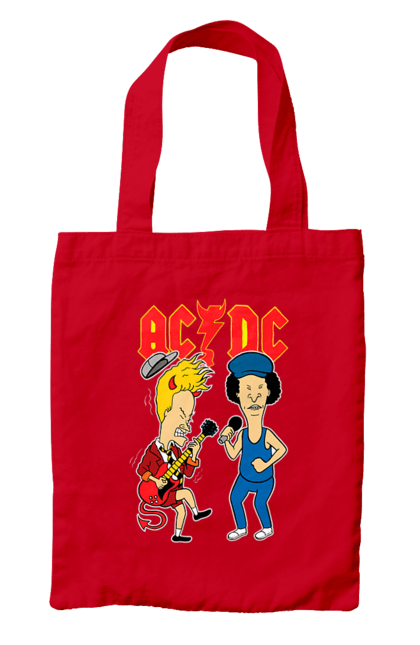 Bag with prints AC/DC. Ac dc, acd, blues rock, group, hard rock, music, rock n roll. 2070702