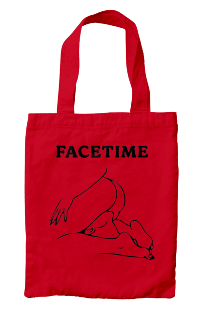 Сумка з принтом "Фейстайм". Вульгарна, гумор, прикольна, смішна, фейстайм. 2070702