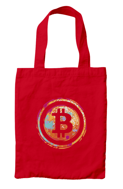 Сумка з принтом "Біткоїн". Биткоин, бінарний, біткоїн, біткойн, валюта, гроші, крипто, програміст, хакер. 2070702