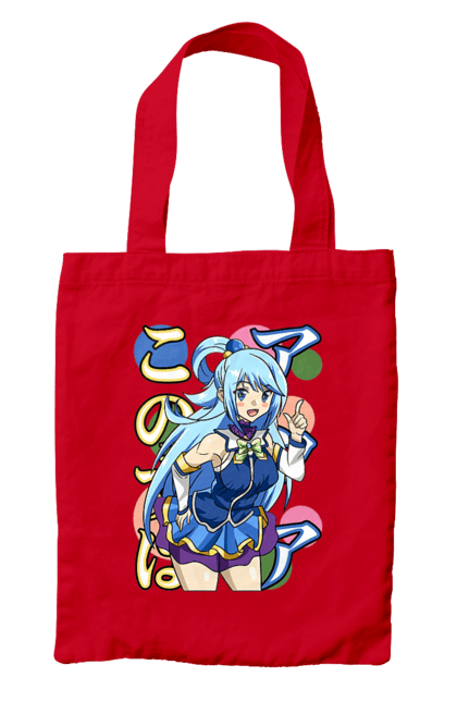 Сумка с принтом KonoSuba. Aqua, konosuba, аква, аниме, да благословят боги, манга, роман. 2070702