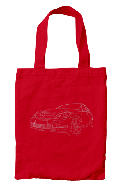 Сумка з принтом "авто мерседес". Авто, машина, мерседес. 2070702