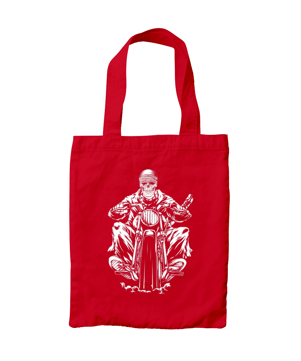 Skull on a motorcycle