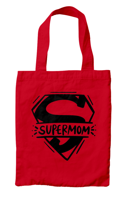 Сумка з принтом "Супермама". Для мами, мати, подарунок мамі, супер, супер мама. CustomPrint.market