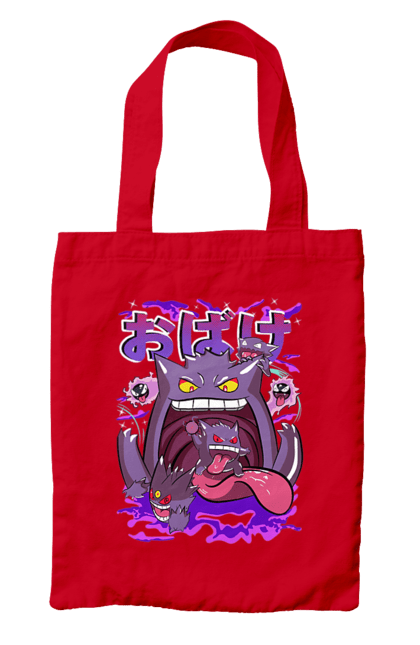 Bag with prints Pokemon Gengar. Anime, fushigibana, games, gengar, nintendo, pokemon, pokemon go. 2070702