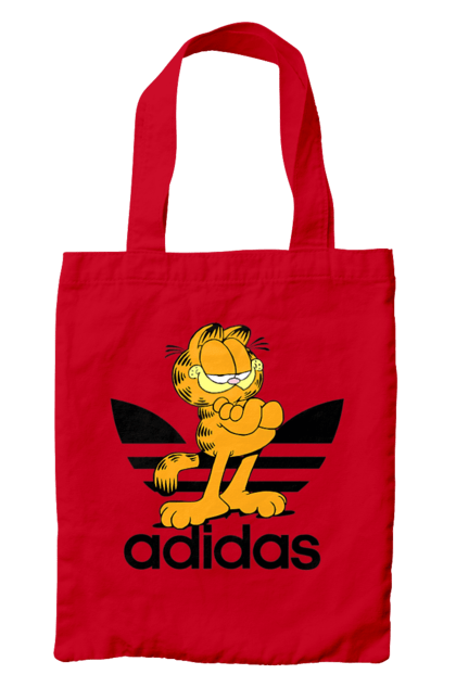 Сумка з принтом "Adidas Гарфілд". Adidas, garfield, адідас, гарфілд, голод, кінокомедія, кіт, комедія, фільм. 2070702