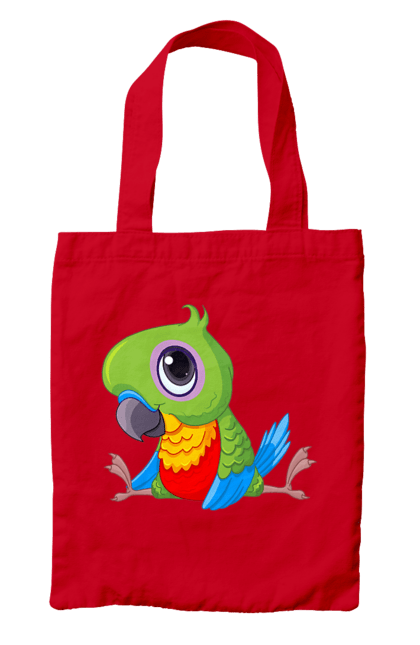 Сумка з принтом "Папужка". Мило, папуга. 2070702