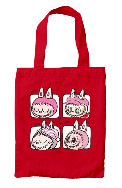 Bag with prints Labubu. Labubu, toys, weird cute. 2070702