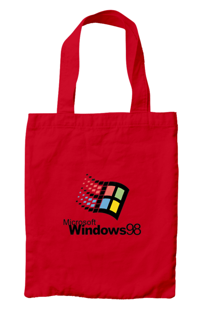 Сумка з принтом "Windows98". Angular, c, css, html, it, javascript, jquery, php, python, react, svelt, vue, айтишник, айті, гумор, код, кодувати, прогер, програміст, програмісти, ти ж, ти ж програміст, тиж програміст. 2070702