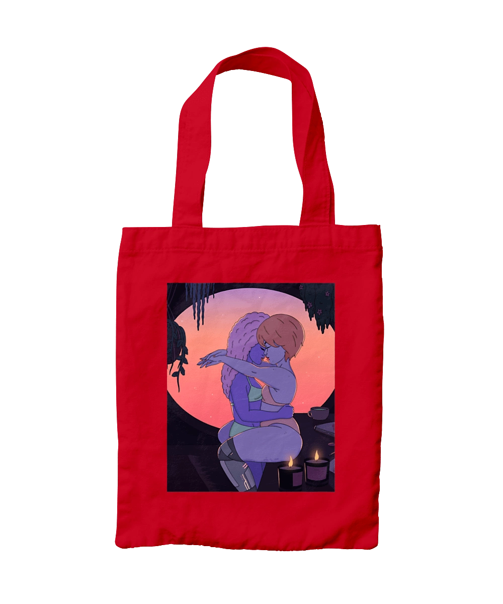 Purple Girls Hugging