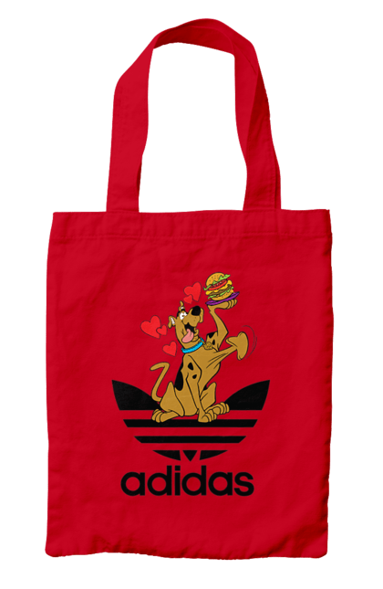 Сумка з принтом "Adidas Скубі Ду". Adidas, scooby doo, scooby-doo, адідас, мультсеріал, серіал, скубі ду, скубі-ду, собака. 2070702