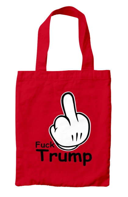 Сумка з принтом "До біса Трампа". America, fuck, trump, usa, америка, до біса, президент, сша, трамп. 2070702