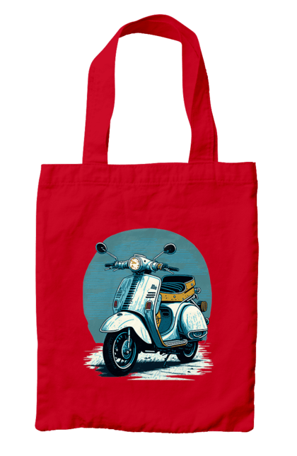 Сумка з принтом "Мопед". Відпочинок, літо, мопед, скутер, швидкість. 2070702