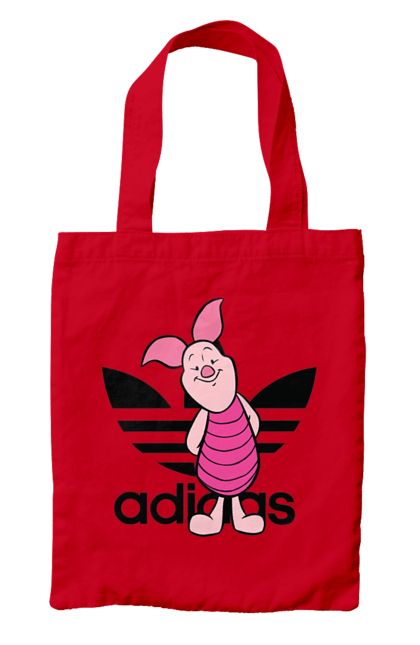 Сумка з принтом "Adidas П'ятачок". Adidas, piglet, адідас, вінні пух, мультфільм, п ятачок, п`ятачок, пятачок. 2070702