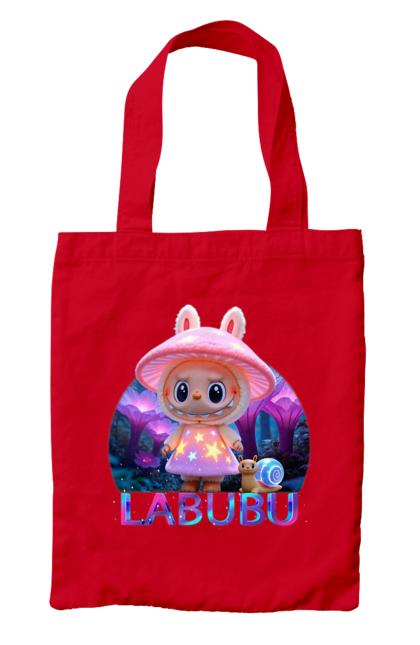 Сумка з принтом "Лабубу". Брелок лабубу, іграшка лабубу, лабубу, лабубу кока кола, лялька лабубу, мерч лабубу, мила, рожева лабубу, смішна лабубу. 2070702