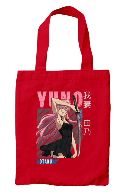 Bag with prints Future Diary Yuno Gasai. Anime, future diary, manga, survival game, yandere, yuno gasai. 2070702