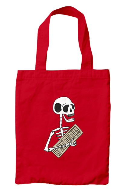 Сумка з принтом "Вічний кодер". Ай ті, айтішник, бінарний, код, програміст, розробник, хакер. 2070702