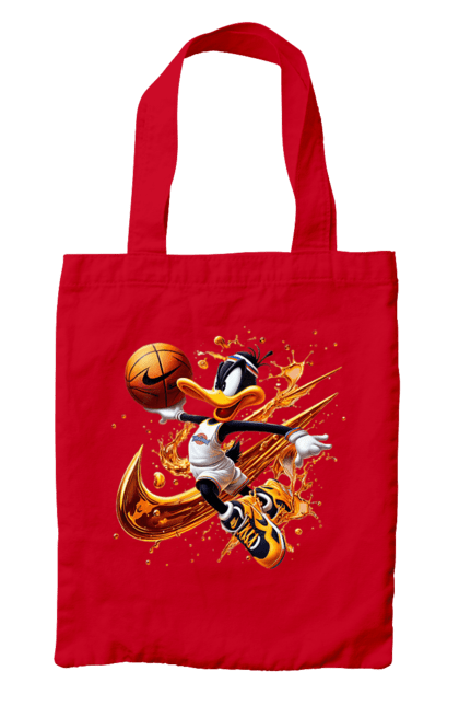 Сумка з принтом "Даффі Дак Nike". Daffy duck, looney tunes, merrie melodies, nike, warner brothers, даффі дак, качка, мультфільм. 2070702