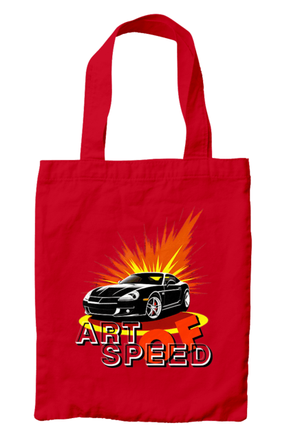 Сумка з принтом "Швидкість". Авто, автомобіль, гонка, швидкість. 2070702