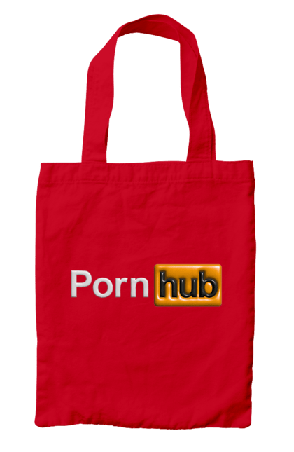 Сумка з принтом "Порно Хаб". Гумор, логотип порнохаб, молодіжна, порно хаб, порнхаб. 2070702