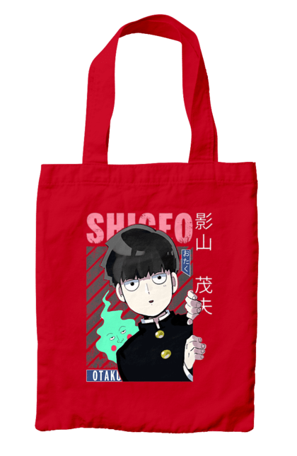 Bag with prints Mob Psycho 100. Anime, manga, mob, mob psycho 100, shigeo kageyama. 2070702