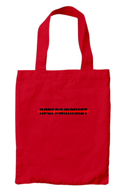Bag with prints Programmer. Aitі, angular, c, code, css, html, humor, it, it specialist, javascript, jquery, koduvati, php, proger, programmer, programmers, python, react, svelt, type programmer, vue, you. 2070702