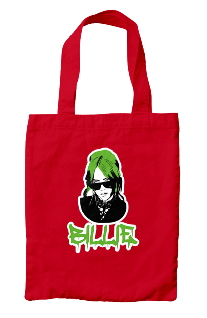 Bag with prints Billie Eilish. Activist, animals, billie eilish, misukant, right, singer. 2070702