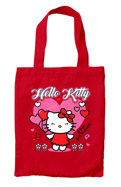 Сумка з принтом "Хелло Кітті". Hello kitty, бренд, кіт, кошеня, персонаж, хелло кітті. 2070702