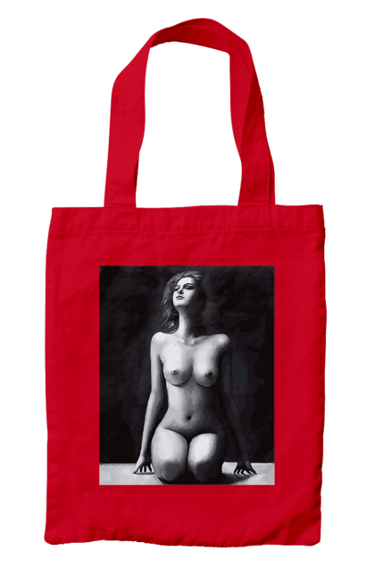 Сумка з принтом "Краса тіла". Вигини жіночого тіла, грація тіла, груди, жіноче тіло, жіночі груди, краса тіла. 2070702