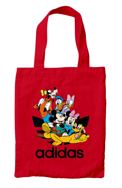 Сумка з принтом "Adidas Міккі Маус". Adidas, mickey mouse, адідас, дісней, міккі, міккі маус, мультфільм. 2070702