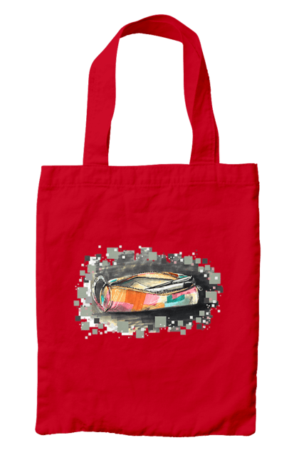 Bag with prints Pencil case Author's drawing. Exclusive, free hand, pen, pencil, pencil case, picture, school, stationery. 2070702