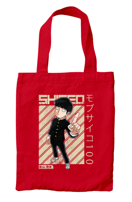 Bag with prints Mob Psycho 100. Anime, manga, mob, mob psycho 100, shigeo kageyama. 2070702