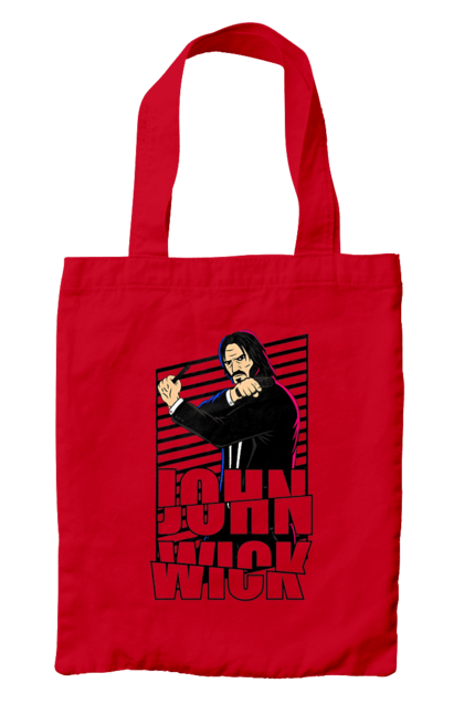 Bag with prints John Wick. Action movie, john wick, keanu reeves, killer, movie. 2070702