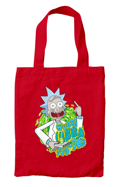 Сумка з принтом "Рік та Морті". Rick and morty, мультфільм, наукова фантастика, пригоди, рік, рік і морті, трагікомедія, чорний гумор. 2070702