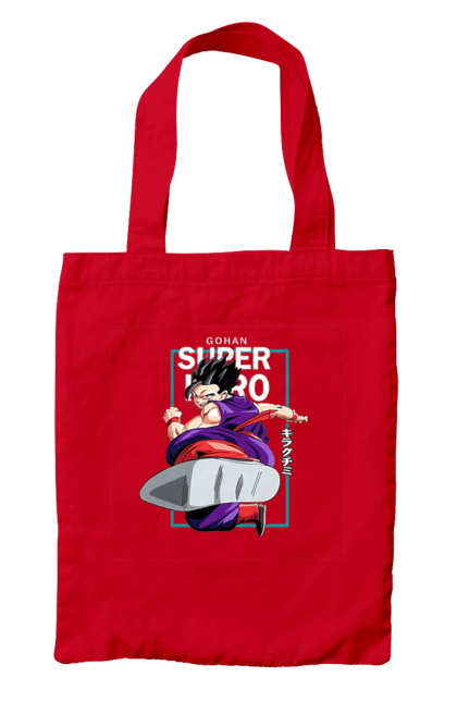 Bag with prints Dragon Ball Gohan. Anime, dragon ball, dragon ball superhero, gohan, manga, son gohan, tv series. 2070702