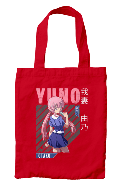 Bag with prints Future Diary Yuno Gasai. Anime, future diary, manga, survival game, yandere, yuno gasai. 2070702